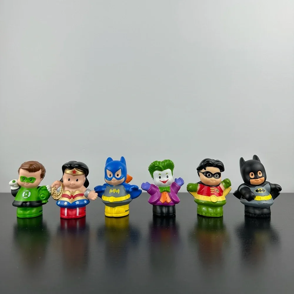 Fisher Price Little People Lot of 6 DC Superhero Super Friends Hero Figurines - Picture 1 of 4